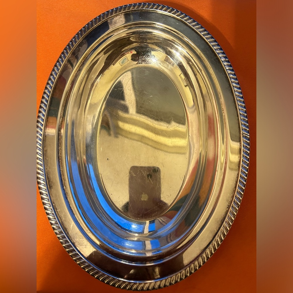 CRESCENT SILVERPLATE OVAL SERVING DISH VEGETABLE DISH